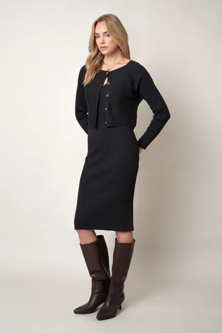 The Two-Piece Ribbed Dress Set