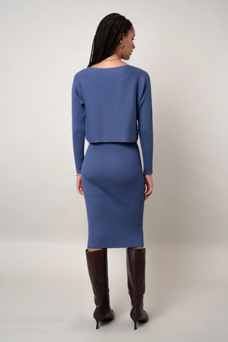 The Two-Piece Ribbed Dress Set