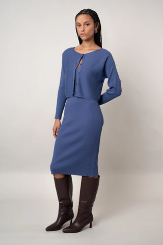 The Two-Piece Ribbed Dress Set