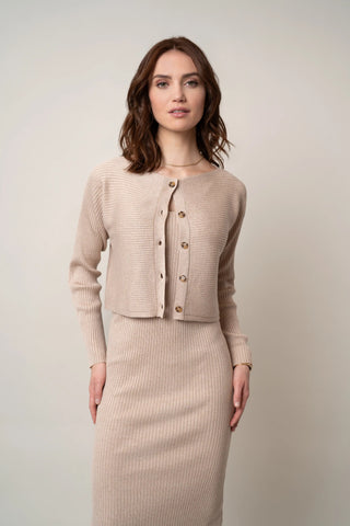 The Two-Piece Ribbed Dress Set