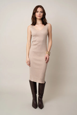 The Two-Piece Ribbed Dress Set