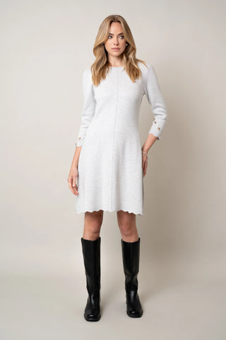 The Scalloped Hem Knit Dress