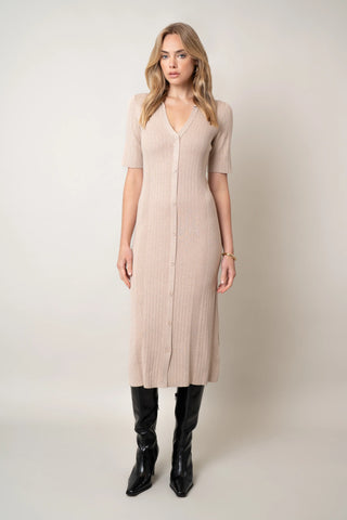 The Button-Front Polo Dress