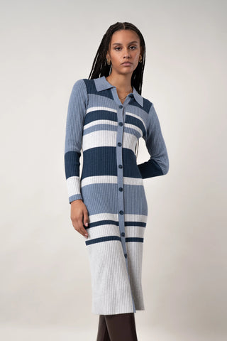 The Striped Button-Front Dress