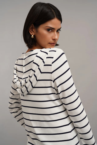 The Striped Hooded Top