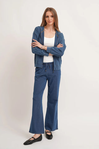 The Denim Knit Drawstring Pant