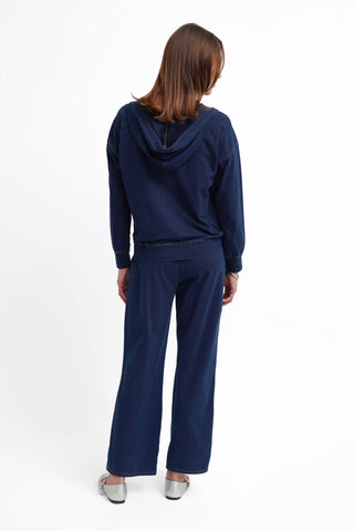 The Denim Knit Zip Hoodie