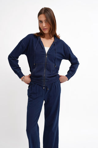 The Denim Knit Drawstring Pant
