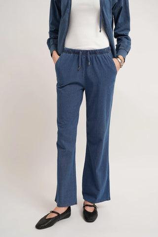 The Denim Knit Drawstring Pant