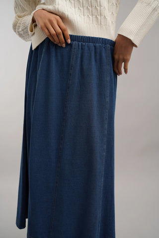 The Everyday Knit Denim Skirt