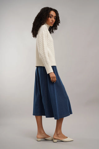 The Everyday Knit Denim Skirt