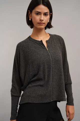 The Dolman Zip Knit Top