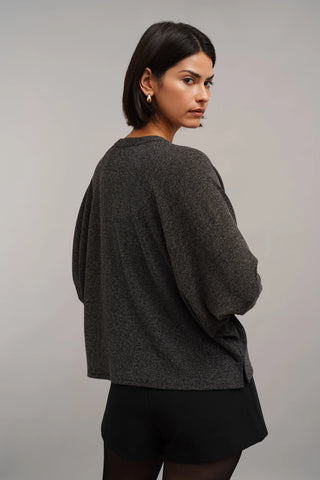 The Dolman Zip Knit Top