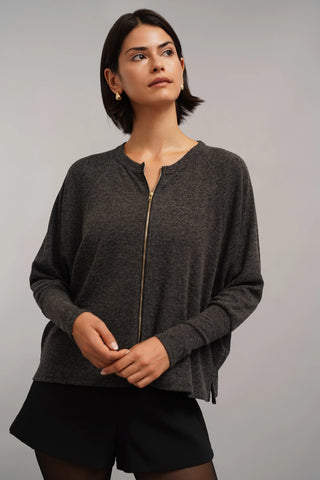 The Dolman Zip Knit Top