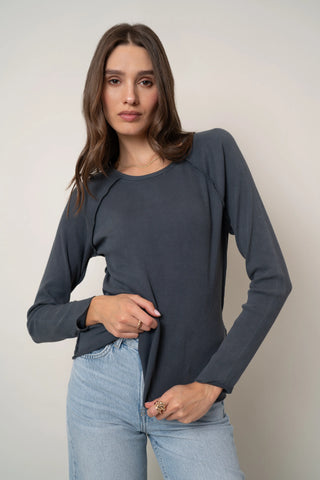 The Raw Seam Rib Tee