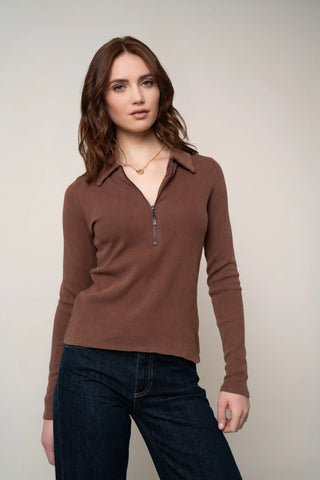 The Half-Zip Collared Knit