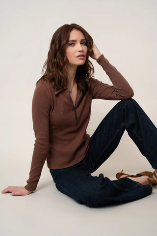 The Half-Zip Collared Knit