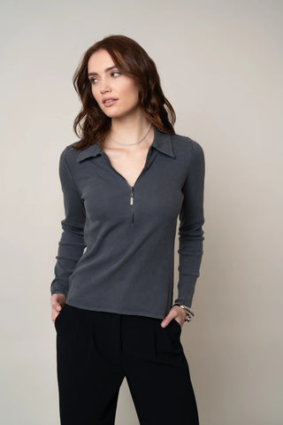 The Half-Zip Collared Knit