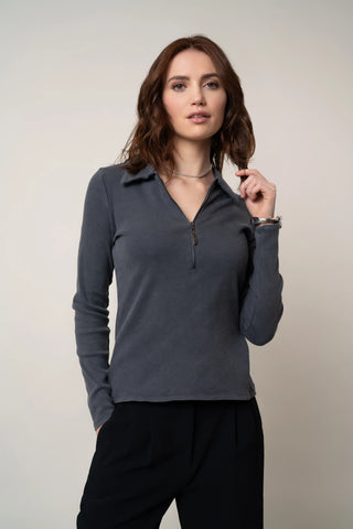 The Half-Zip Collared Knit