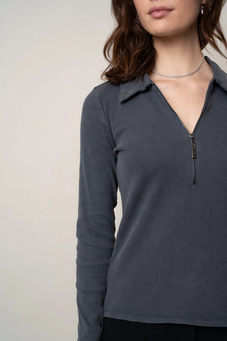 The Half-Zip Collared Knit
