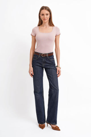 The Sculpted Scoop Neck Tee