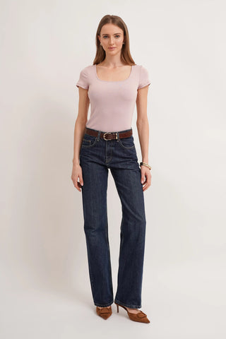 The Sculpted Scoop Neck Tee