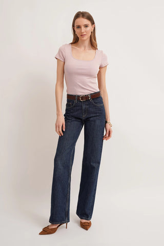 The Sculpted Scoop Neck Tee