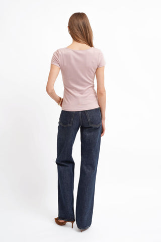 The Sculpted Scoop Neck Tee