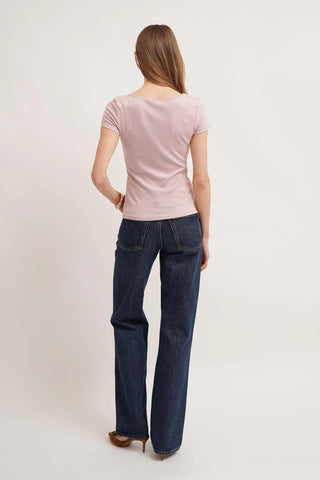 The Sculpted Scoop Neck Tee