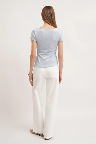 The Sculpted Scoop Neck Tee