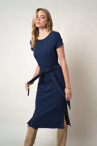 The Knotted Waist Midi Dress