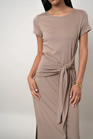 The Knotted Waist Midi Dress