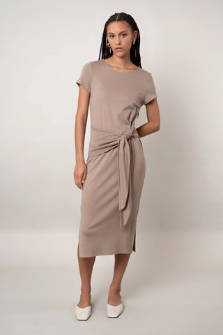 The Knotted Waist Midi Dress