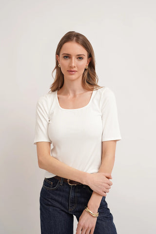 The Soft Square Neck Knit
