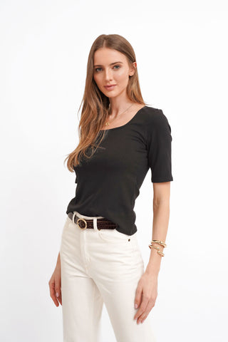 The Soft Square Neck Knit