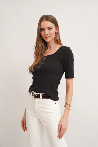 The Soft Square Neck Knit