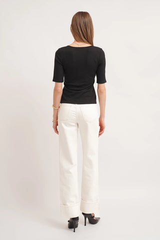 The Soft Square Neck Knit