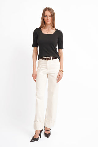 The Soft Square Neck Knit