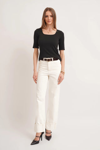 The Soft Square Neck Knit