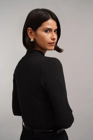 The Essential Zip Mock Neck