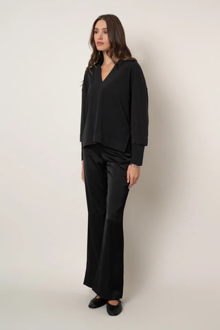 The Relaxed V-Collar Pullover