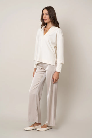 The Relaxed V-Collar Pullover