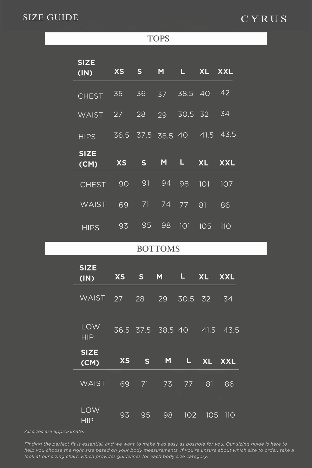 Size Guide