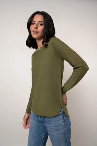 The Textured Crewneck Sweater