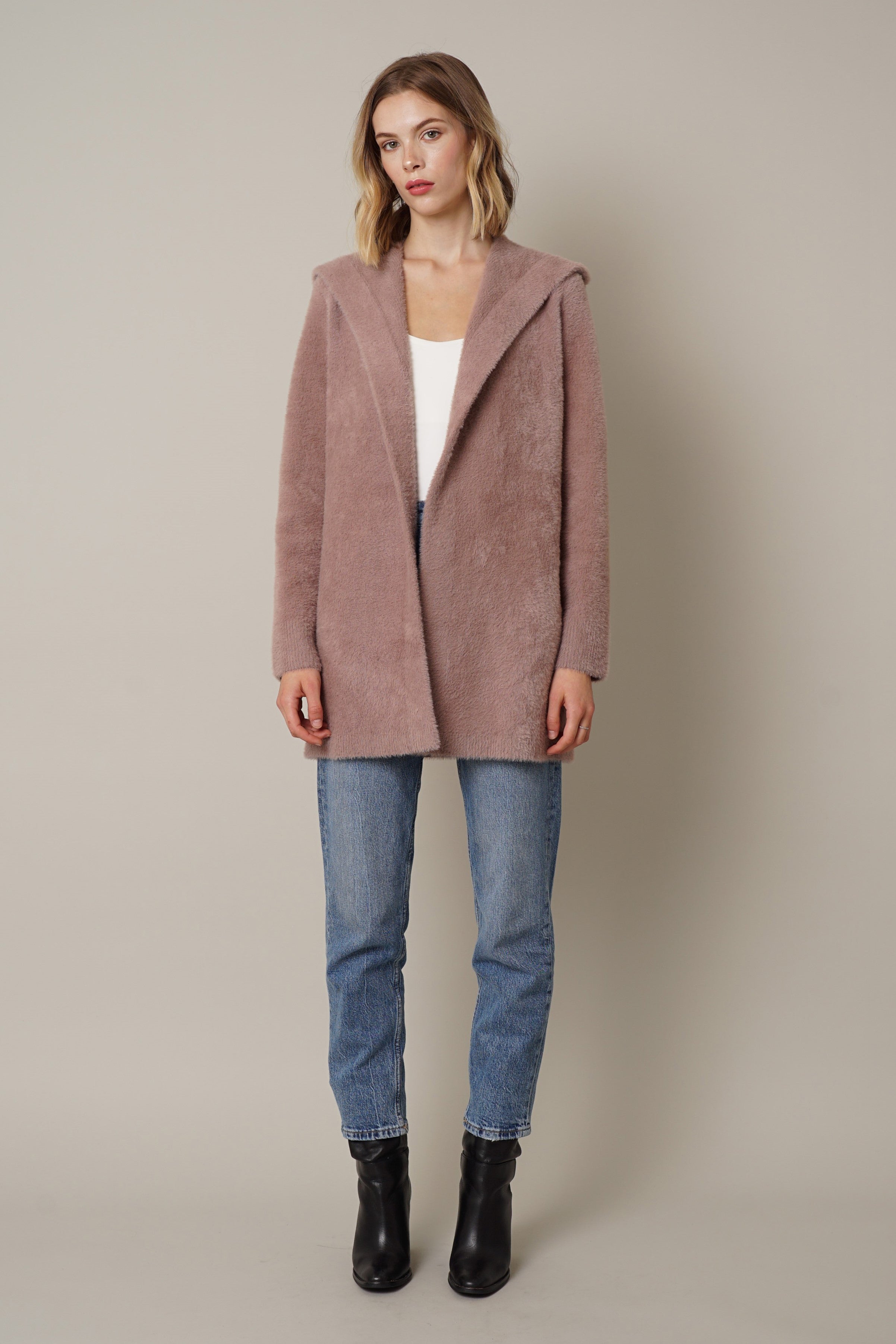 Cyrus hooded cardigan clearance